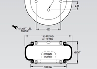 Stile di gomma 19-.75 della molla pneumatica della sospensione del Firestone W01-358-7040 per dispositivo per l'impaccettamento